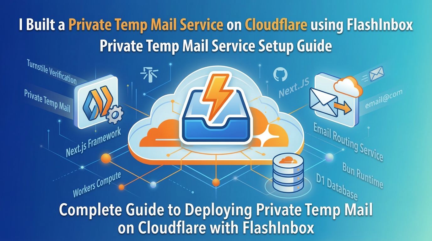 How to Set Up FlashInbox on Cloudflare for a Private Temp Mail Service