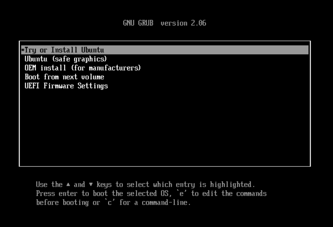 Try or Install Ubuntu
